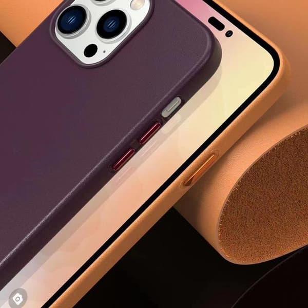 BOOM iPhone 14 Plus Cover Magsafe Ægte Læder - Grøn