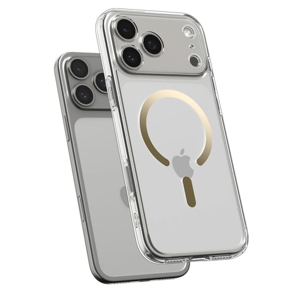 Spigen Mobilskal till iPhone 18 Pro Max/17 Pro Max MagSafe Ultra - Clear/Guld