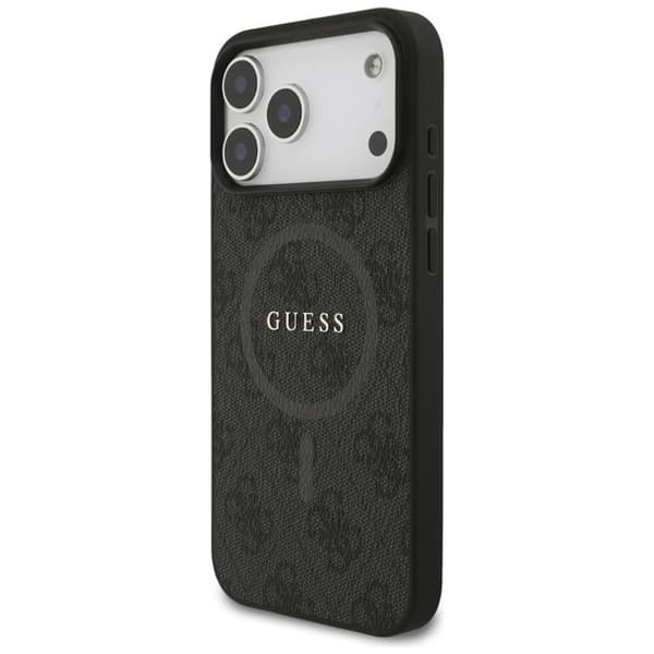 Guess telefontaske til iPhone 17 Pro Max MagSafe 4G Ring Classic Logo - Sort