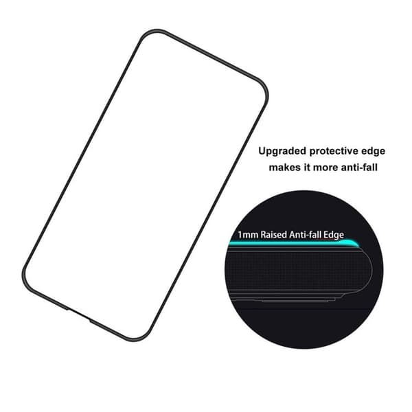 [2-PACK] iPhone 14 Pro Karkaistu lasinen näytönsuoja - Musta