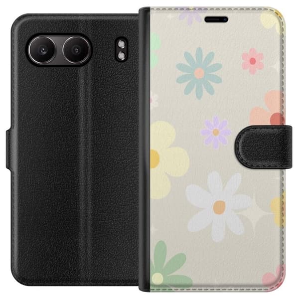 Plånboksfodral till OnePlus Nord 4 med fejdande blommor