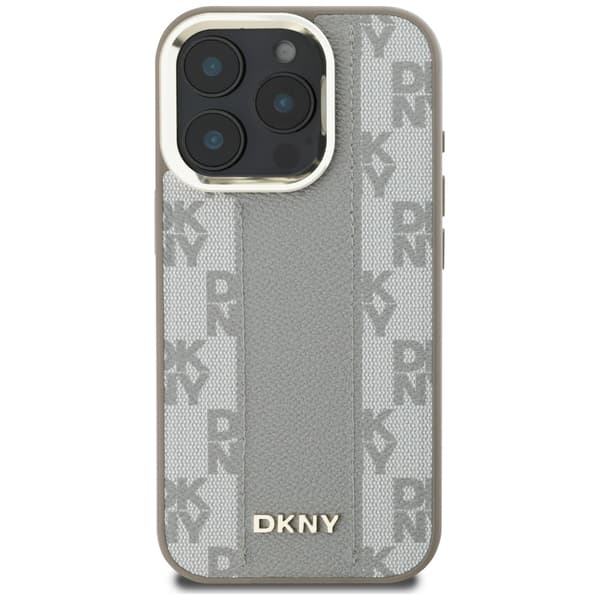 DKNY Matkapuhelimen kuori iPhone 16 Pro Max MagSafe Checkered Pattern - Beige