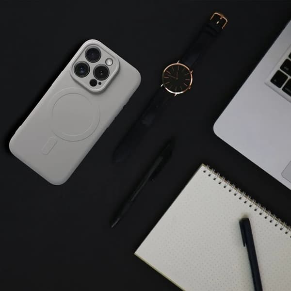Mobilcover til Galaxy A56 Magsafe Silikone - Titanium Grå