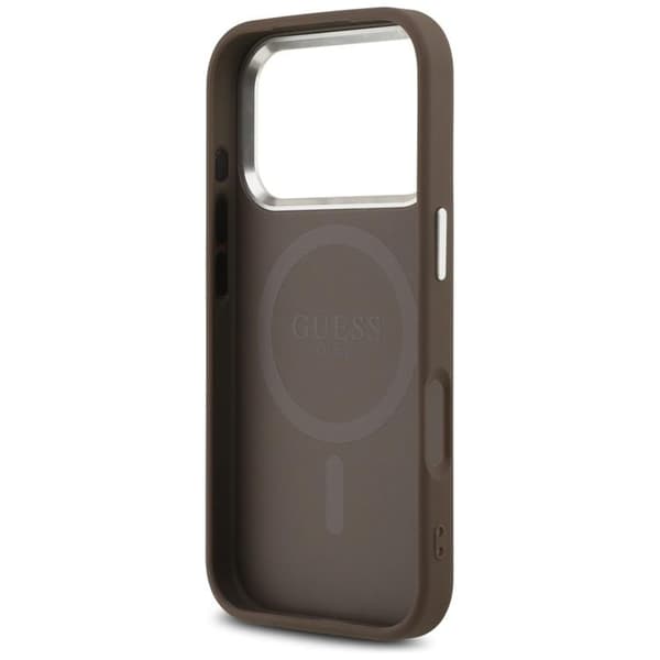 Guess Mobilskal till iPhone 17 Pro MagSafe 4G Triangle Logo - Brun