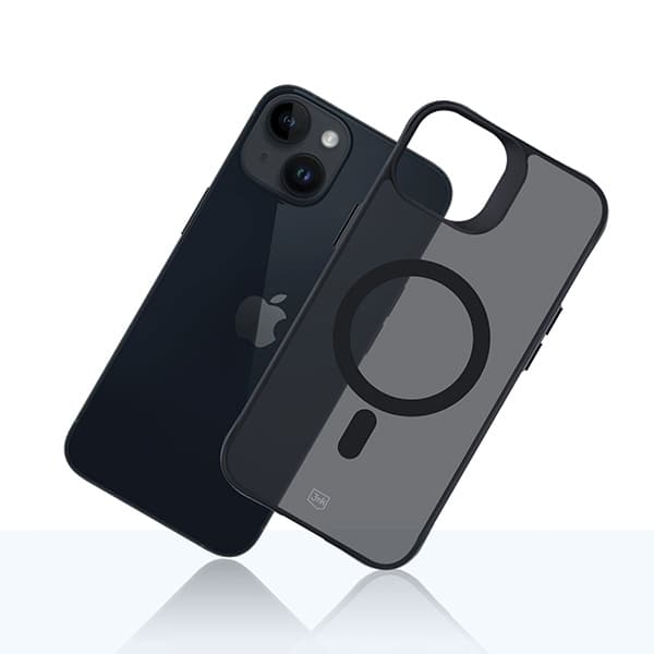 3MK Telefontaske til iPhone 14 Plus MagSafe Smoke - Sort