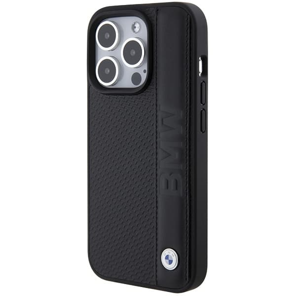 BMW Mobilskal till iPhone 15 Pro Max MagSafe Läder Textured Stripe