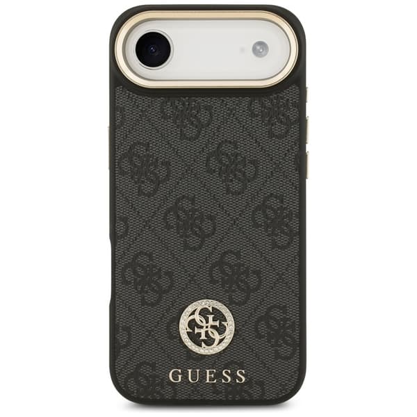 Guess Mobilcover til iPhone 17 Pro Magsafe Strass Logo - Sort