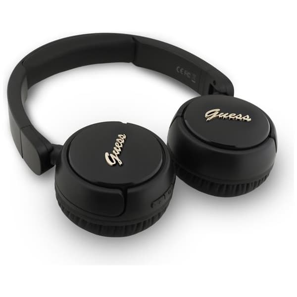 Guess Over-Ear Hörlurar Bluetooth 5.3 Metal Logo Script - Svart