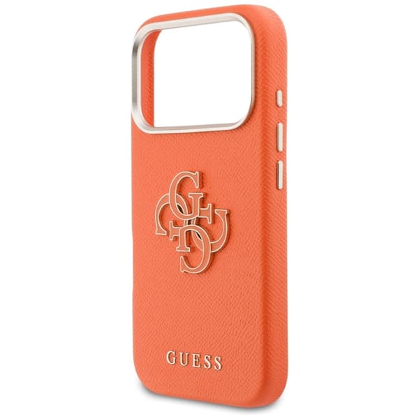 Guess Mobilskal iPhone 17 Pro FW Resin Logo - Orange