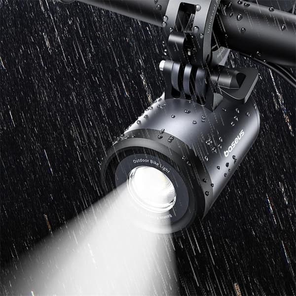 Baseus Universal IP68 LED-puhelinpidike 2-in-1-lampulla 3000mAh PrimeTrip - Harmaa