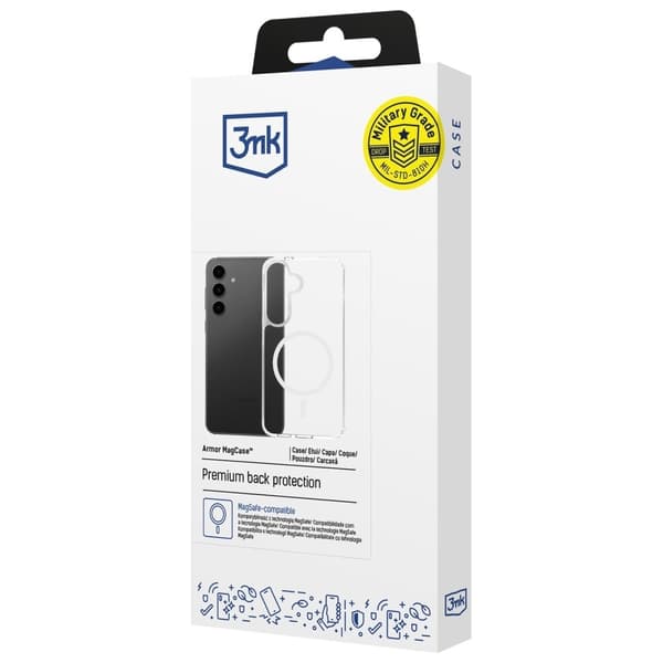 3MK Mobilskal till Galaxy S24 FE MagSafe Armor - Clear