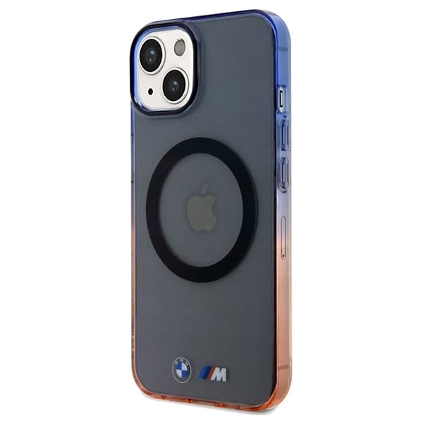 BMW-puhelinkotelo iPhone 14 Plus/15 Plus MagSafe Gradient Bumper - Harmaa