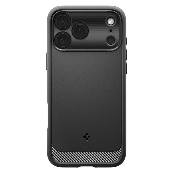 Spigen telefontaske til iPhone 17 Pro Max Magsafe Rugged Armor - Mat Sort