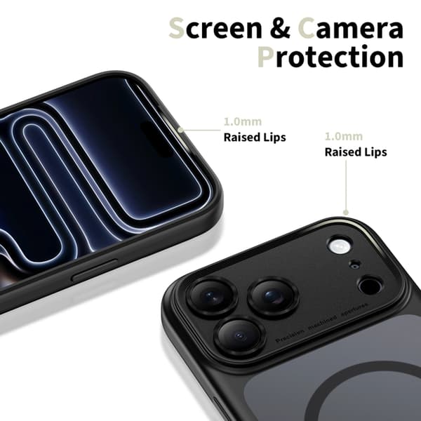 Tech-Protect Telefontaske til iPhone 17 Pro Magsafe Peak - Mat Sort