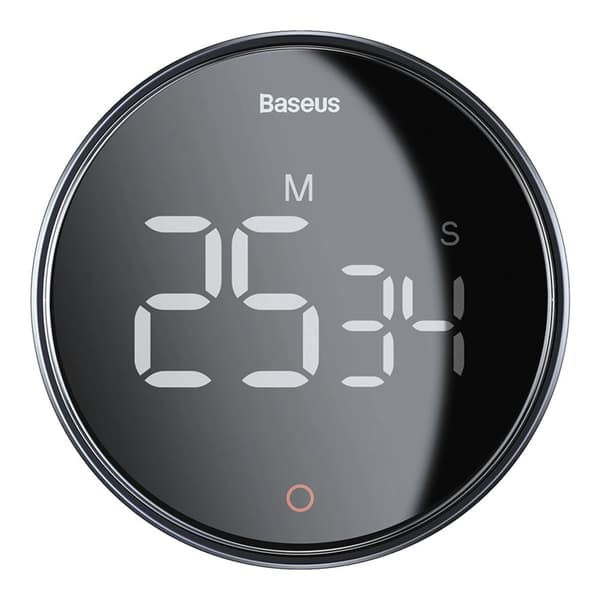BASEUS Heyo Pro pyörivä elektroninen ajastin - harmaa