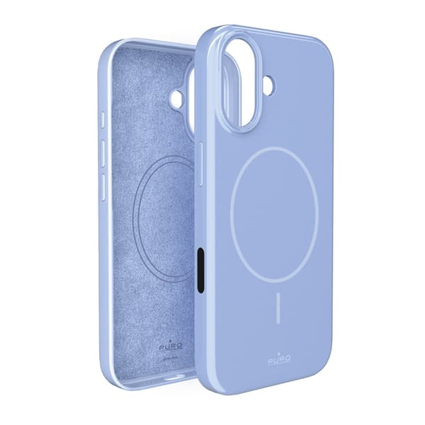 Puro Telefontaske til iPhone 17 Magsafe Polycarbonat Pulse - Blå