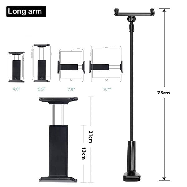AWEI X3 Mobilholder 4\"-10,5\" – Sort