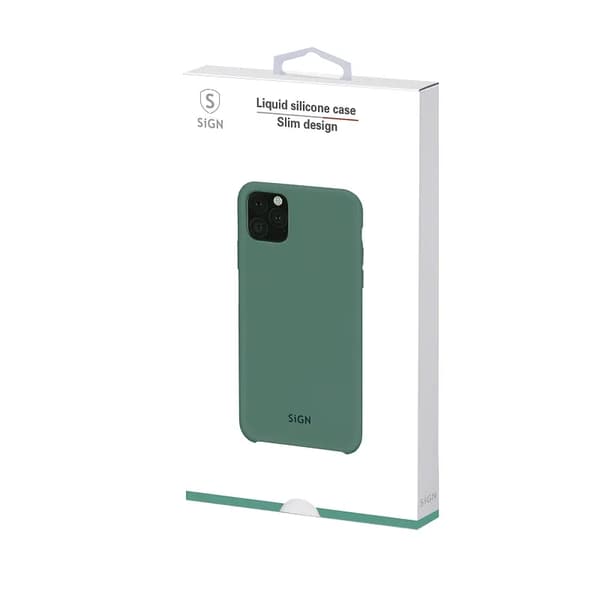 Sign iPhone 12 mini Etui Flydende Silikone - Lyserød