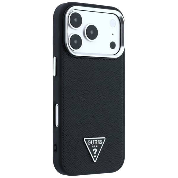Guess-puhelinkotelo iPhone 18 Pro/17 Pro Magsafe Grained Triangle Logo