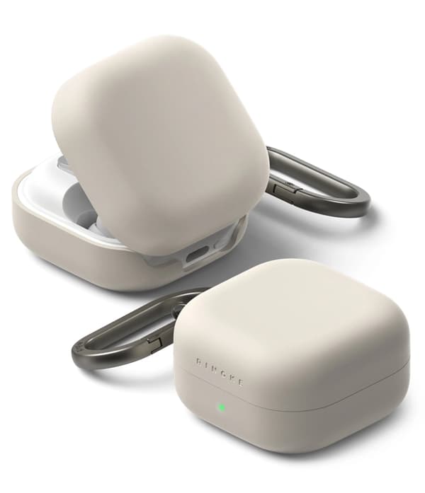 Ringke Cover Til Galaxy Buds 4/4 Pro Silikone - Stone