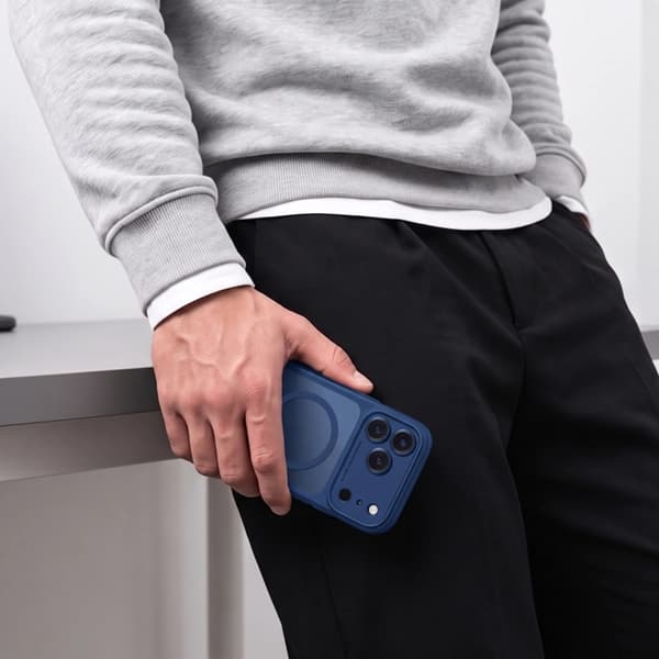 Tech-Protect Mobilskal För iPhone 18 Pro/17 Pro Magsafe Magpeak - Matte Mörkblå
