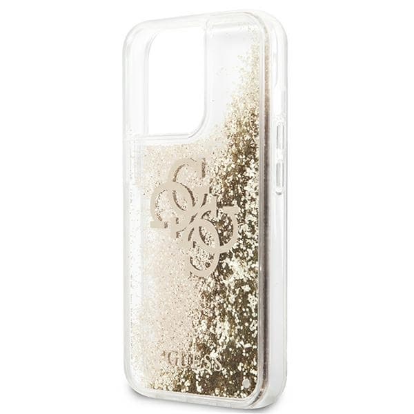 Guess telefontaske til iPhone 13 Pro Max MagSafe 4G Glitter - Guld