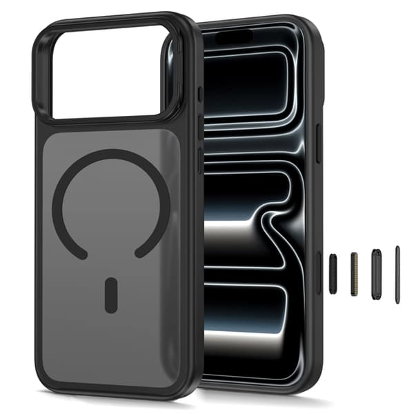 Tech-Protect Mobilcover Til iPhone 18 Pro Max Magsafe Magstand - Mat Sort