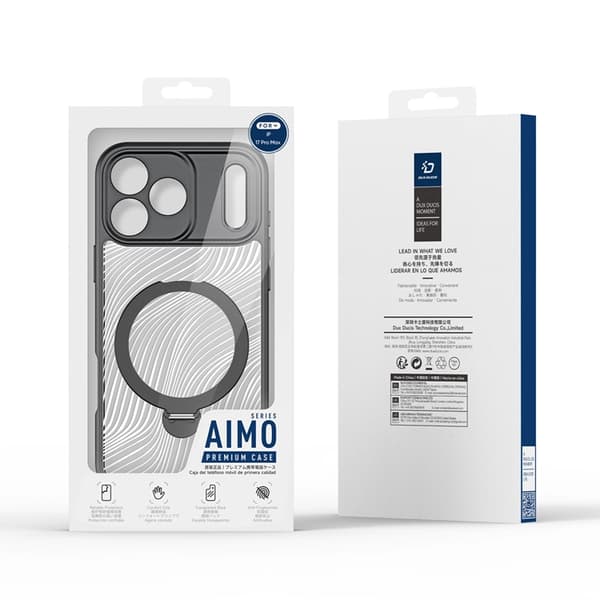 Dux Ducis Telefontaske til iPhone 17 Pro Max Magsafe Magnetisk Aimo - Sort