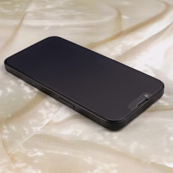 6D Mat Beskyttelsesglas til iPhone 12 Pro Max med Sort Ramme