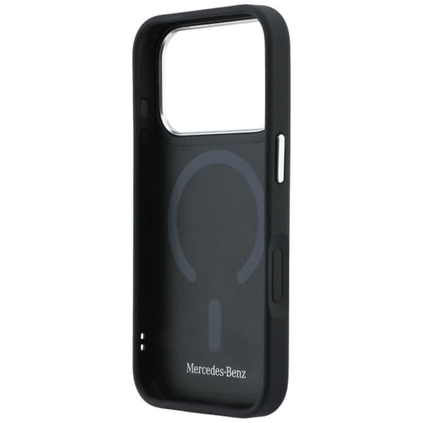 Mercedes Mobilskal För iPhone 17 Pro Max MagSafe Läder 3D - Marinblå