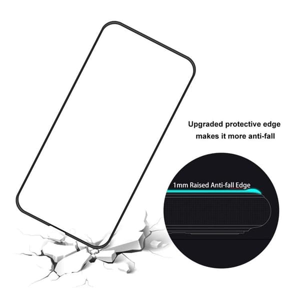 [2-PACK] iPhone 14 Plus Karkaistu lasinen näytönsuoja - Musta
