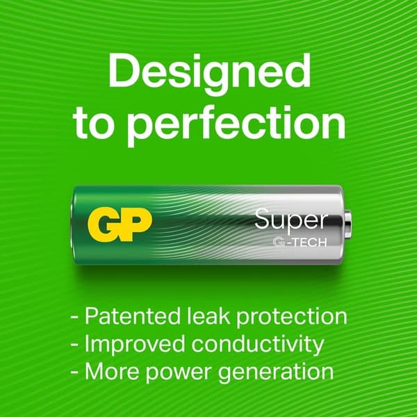 GP Batteri Super Alkaline AAA LR03 12-Pack