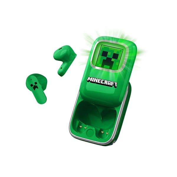 MINECRAFT TWS In-Ear Hörlurar Slide - Grön
