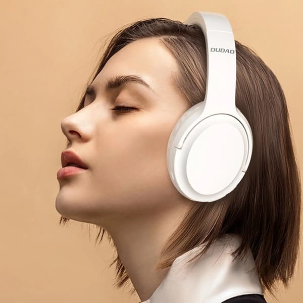 Dudao On-ear Bluetooth 5.3 Trådlös Hörlurar X22Pro - Vit