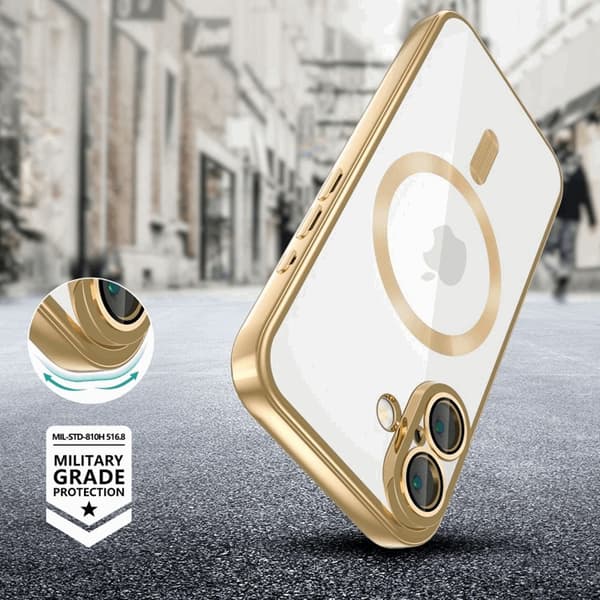 Tech-Protect Mobilskal till iPhone 16e Magsafe Magflex - Shiny Guld