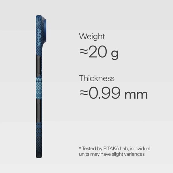 Pitaka Edge MagSafe Fodral iPhone 17 Pro Max Moonrise
