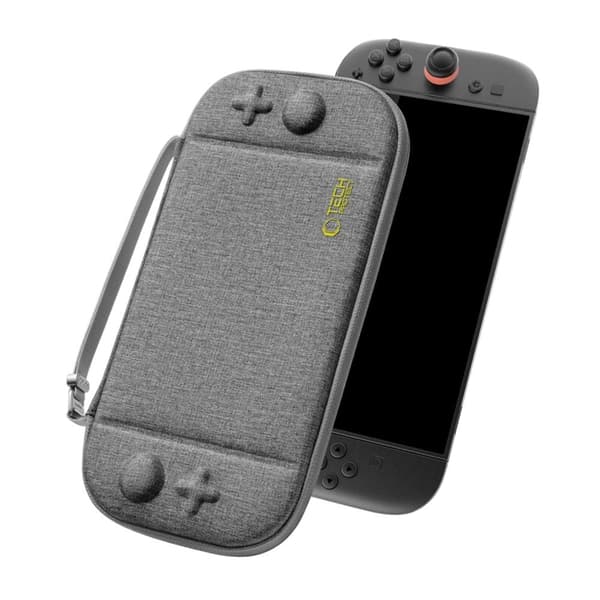Tech-Protect Nintendo Switch 2 Kotelo Slim - Tummanharmaa