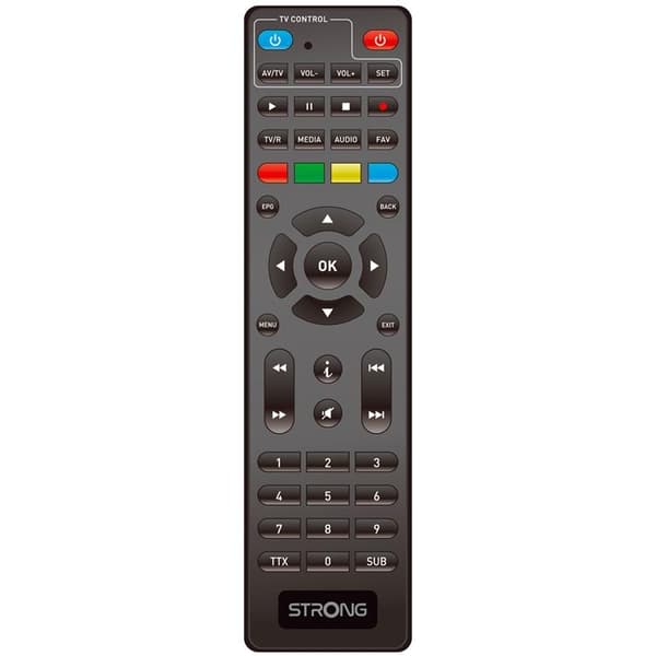 STÆRK TV-boks DVB-T2 jordbaseret FTA SRT8119 - Sort