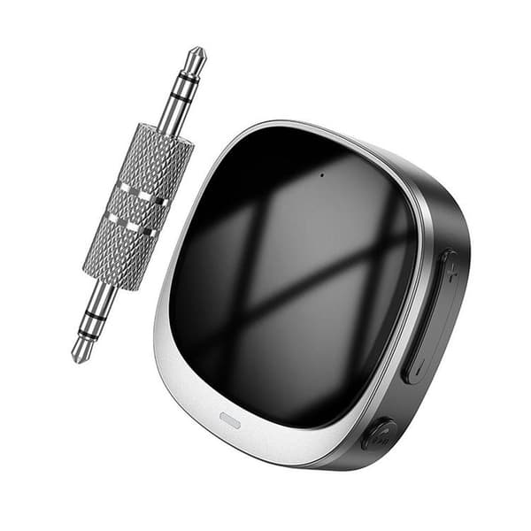 Hoco Adapter Aux Bluetooth Jack 3.5mm E80 - Sort