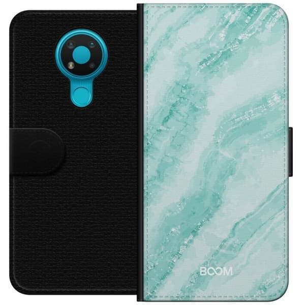 Plånboksfodral till Nokia 3.4 med Mint Marble