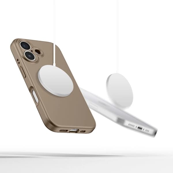 Tech-Protect Mobilskal För iPhone 16e/17e Magsafe Silikon - Brun