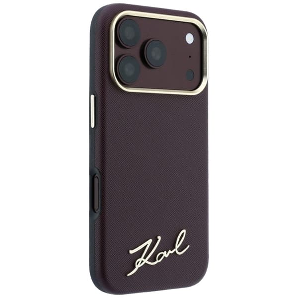 Karl Lagerfeld Mobilskal För iPhone 18 Pro/17 Pro Magsafe Saffiano Small Script