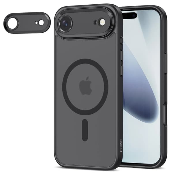 Tech-Protect Mobilskal till iPhone Air Magsafe med kameraskydd - Svart