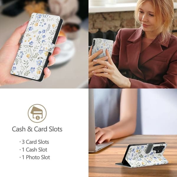Tech-Protect Galaxy A17 4G/5G Plånboksfodral - Spring Flowers