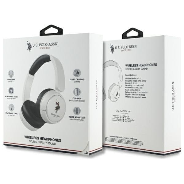 US Polo Bluetooth Hörlurar USHPV6PUNH – Vit