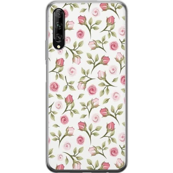 Telefontaske til Huawei P smart Pro 2019 med blomster
