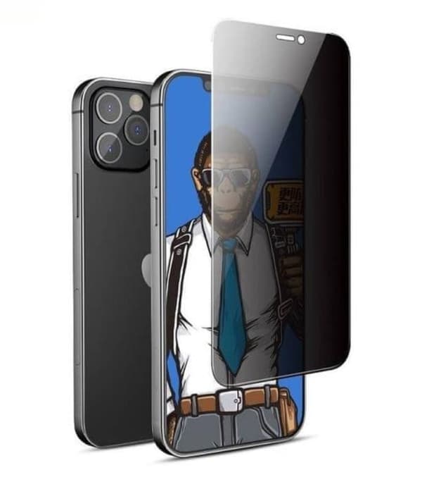 BlueO iPhone 16 Pro Max Karkaistu lasinen näytönsuoja 5D Mr Monkey Privacy