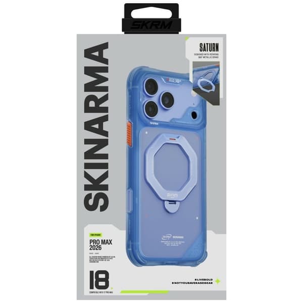 Skinarma Mobilcover Til iPhone 18 Pro Max/17 Pro Max Magsafe Saturn - Blå