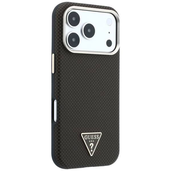 Guess Mobilskal För iPhone 18 Pro/17 Pro Magsafe Kevlar Triangle Logo