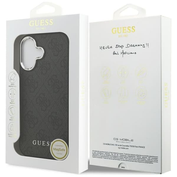 Guess Mobilcover til iPhone 17 MagSafe 4G Classic Logo - Sort